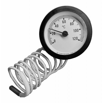 Термометр круглый с капилляром