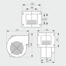 Вентилятор наддува  M PLUS M                     WPA 140